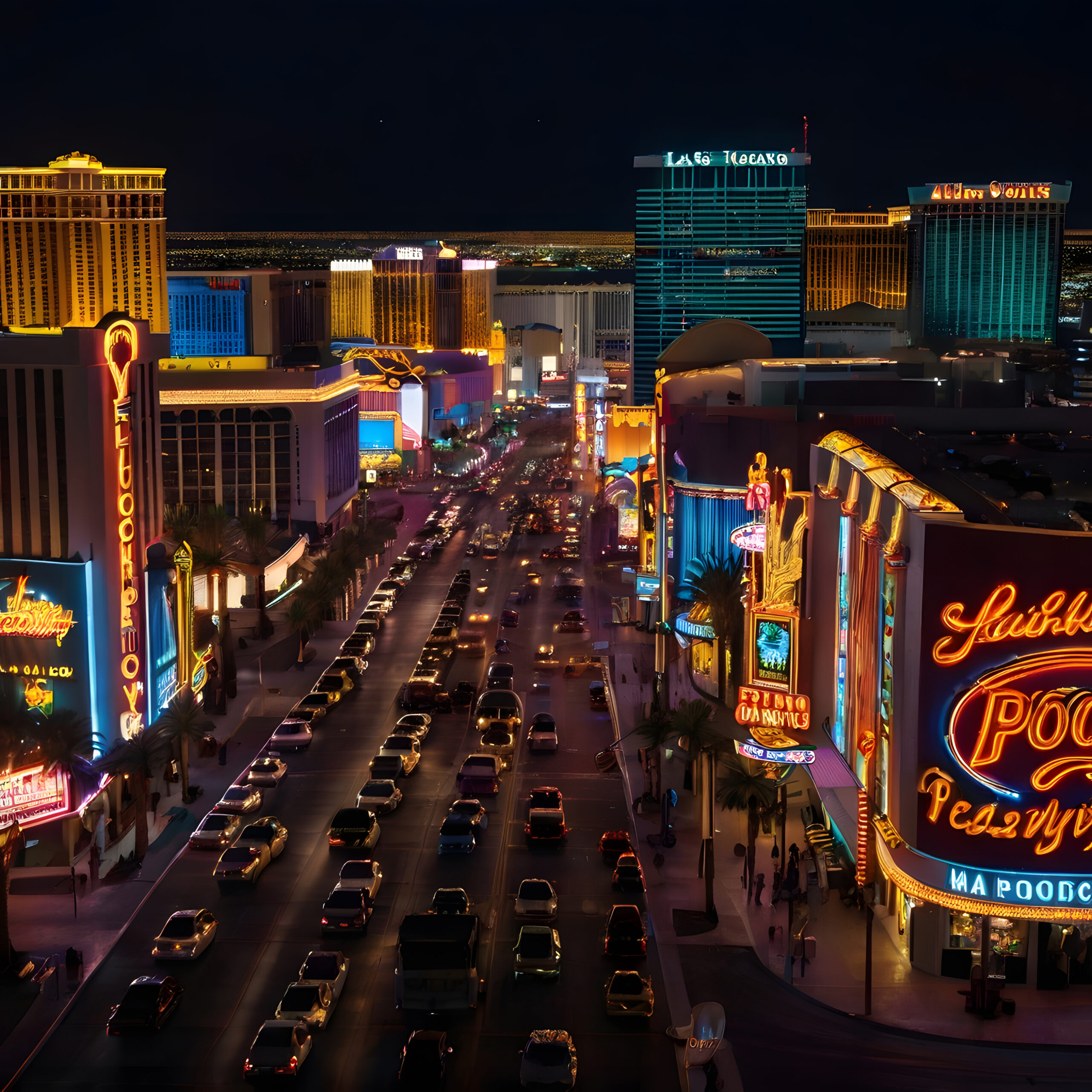 city-street-with-neon-sign-that-says-drink-it Las Vegas