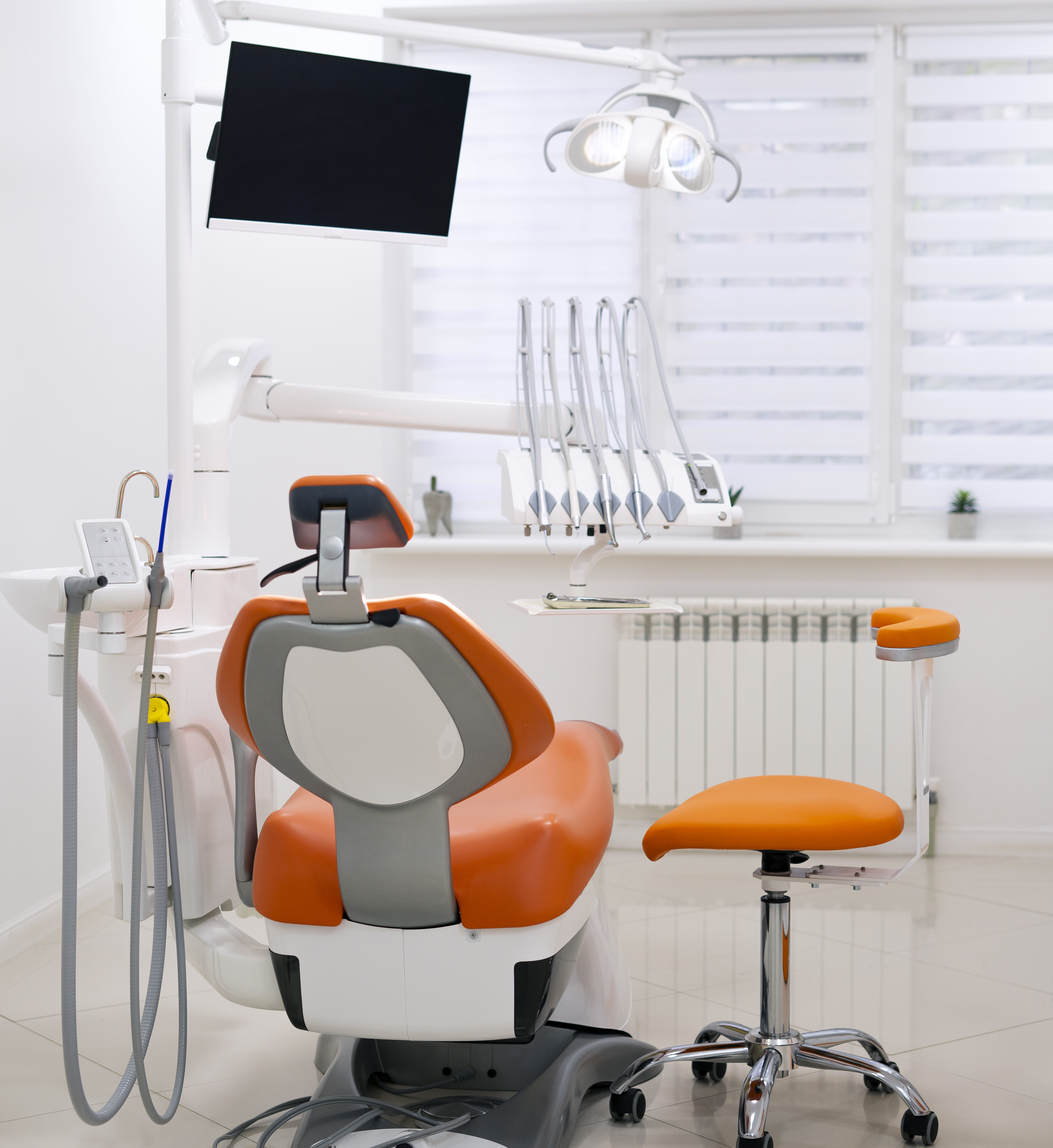 close up dentist instruments